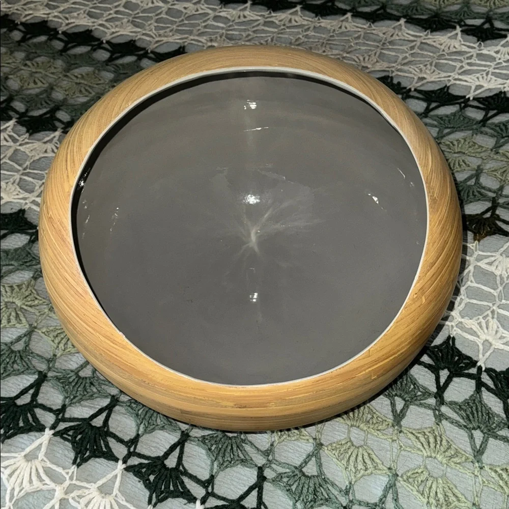 Cozy Bamboo Cat Bed - Natural and White